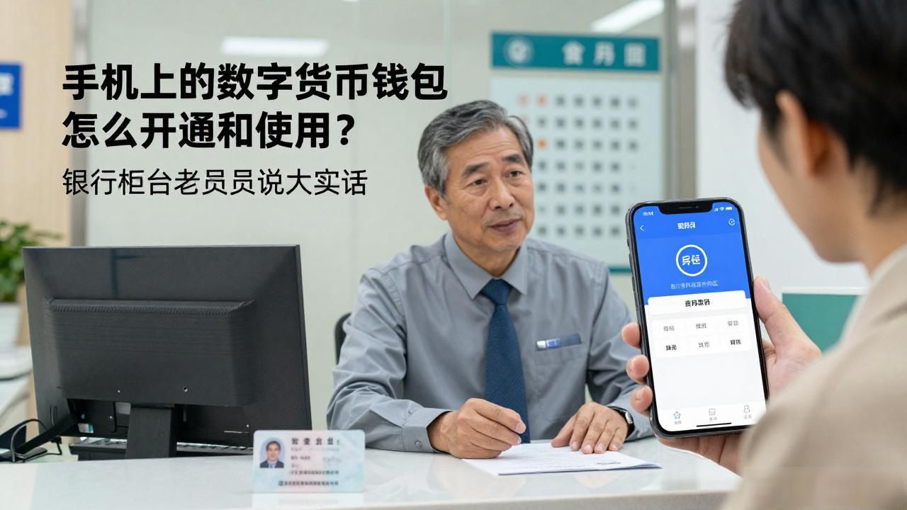 手机上的数字货币钱包怎么开通和使用？银行柜台老员工说大实话